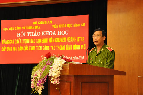 Hội thảo khoa học “Nâng cao chất lượng đào tạo sinh viên chuyên ngành Kỹ thuật hình sự, đáp ứng yêu cầu thực tiễn trong tình hình mới”